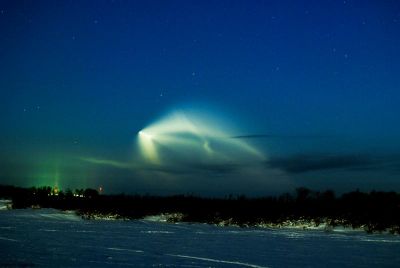 Старт РН "Зенит-3Ф" с геостационарным метеоспутником "Электро-Л"
близ г. Томска
