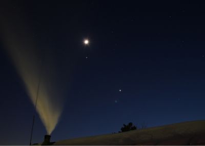 Луна, Юпитер и Венера
27 февраля 2012 г.
