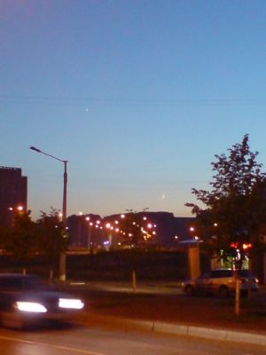 Луна и Венера 14 июня 2010 г.
