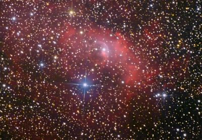 Туманность "Пузырь" (NGC 7635)  в Кассиопее
Снято в течении 3-х ночей 29.08-31.08.2011 г. 
д. Саввушка, Алтайский край
