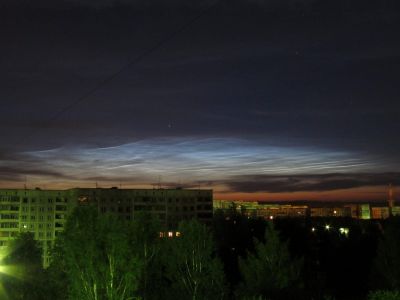Серебристые облака 14 июня 2012 г.
г. Новокузнецк
Ключевые слова: Облака