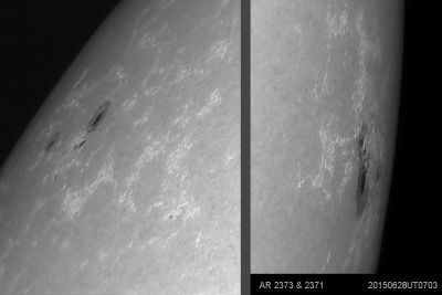 AR 2371 & 2373
2015-06-28
Ключевые слова: Солнце