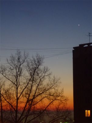 Меркурий, Сатурн и Венера
9 октября 2009 г.
