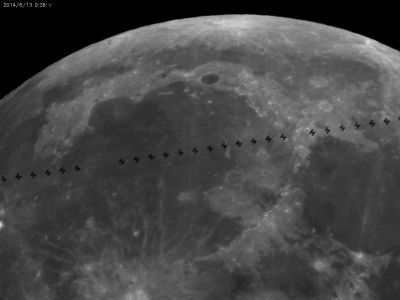 Прохождение МКС по диску Луны
Расстояние 1150 км
Ключевые слова: МКС Луна